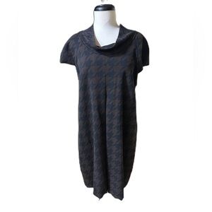 Relativity Women's Swing Houndstooth Dress Size XL Classic Modest Fall Chic